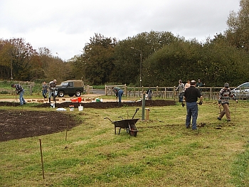 Picture of the work underway