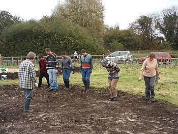 Picture of the work underway
