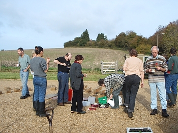 Picture of the work underway