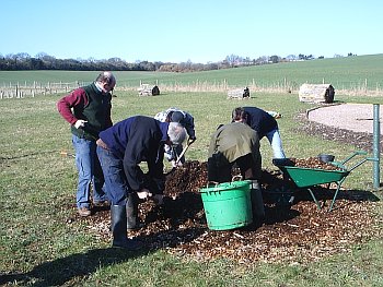 Picture of the work underway