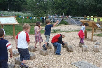 children having a good time