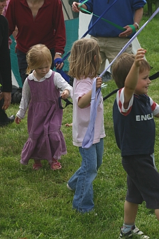 Maypole dancing