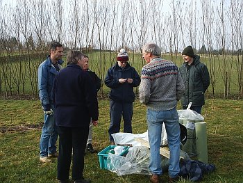 Picture of volunteers at work