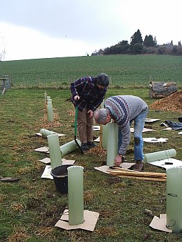 Picture of volunteers at work