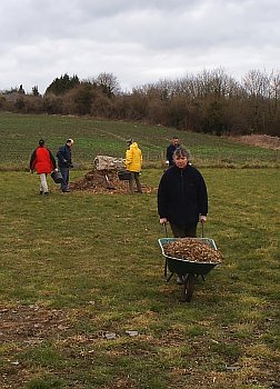 Picture of volunteers at work
